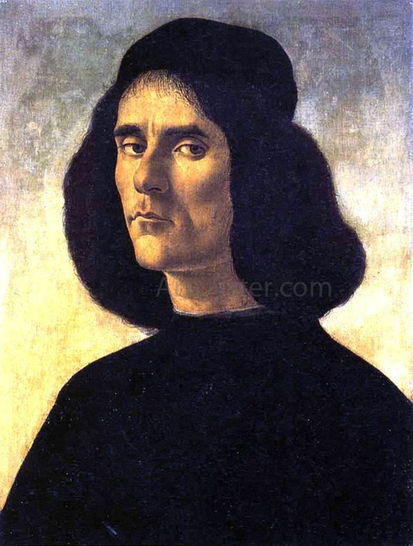  Sandro Botticelli Portrait of a Man - Canvas Art Print