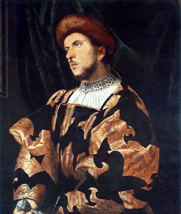  Girolamo Romanino Portrait of a Man - Canvas Art Print