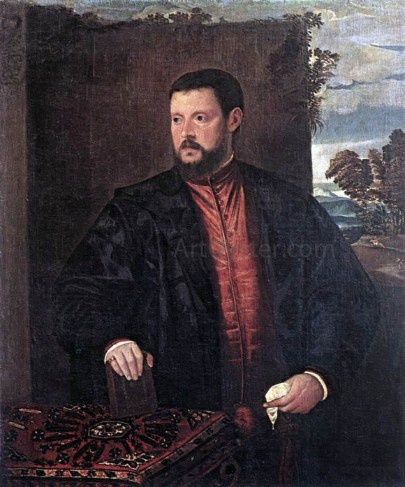  Francesco Beccaruzzi Portrait of a Man - Canvas Art Print
