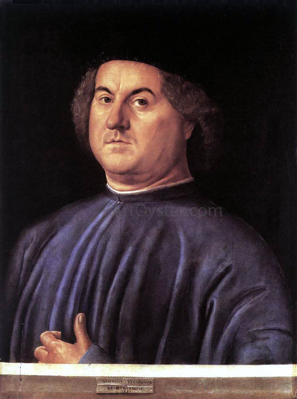 Alvise Vivarini Portrait of a Man - Canvas Art Print