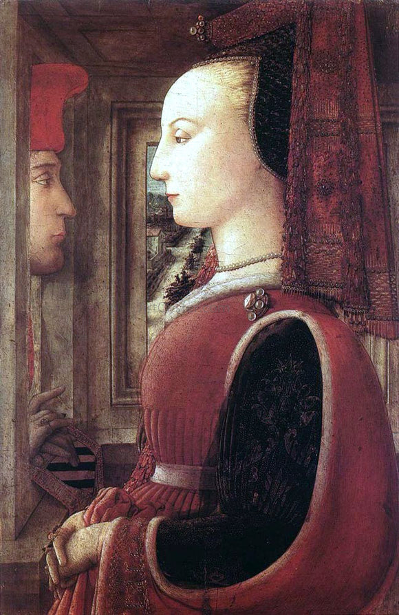  Fra Filippo Lippi Portrait of a Man and a Woman - Canvas Art Print