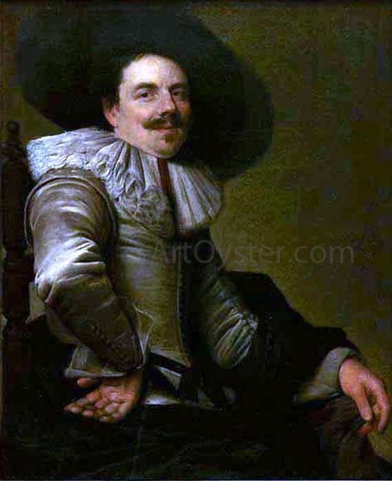  Willem Van der Vliet Portrait of a Man - Canvas Art Print