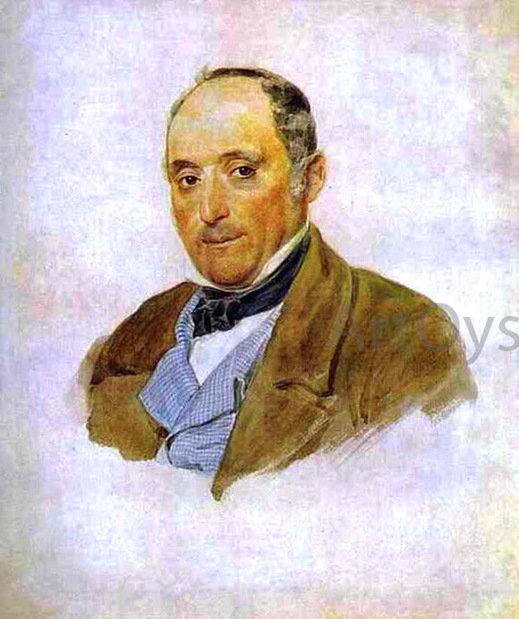  Karl Pavlovich Brulloff Portrait of a Man from the Tittoni's family - Canvas Art Print