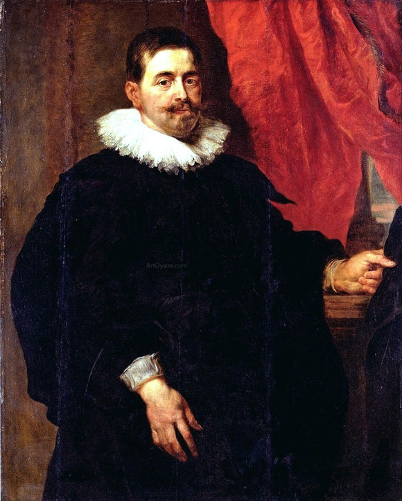  Peter Paul Rubens Portrait of a Man, Probably Peter Van Hecke - Canvas Art Print