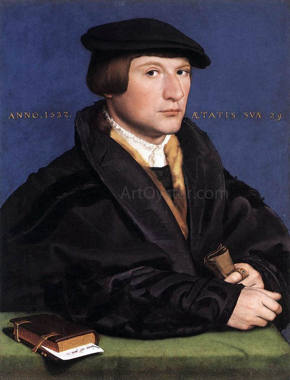  The Younger Hans Holbein Portrait of a Member of the Wedigh Family - Canvas Art Print