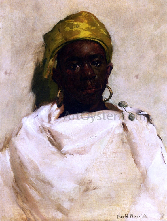  Theodore Wendel Portrait of a Moroccan Youth - Canvas Art Print