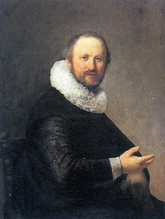  Rembrandt Van Rijn Portrait of a Seated Man - Canvas Art Print