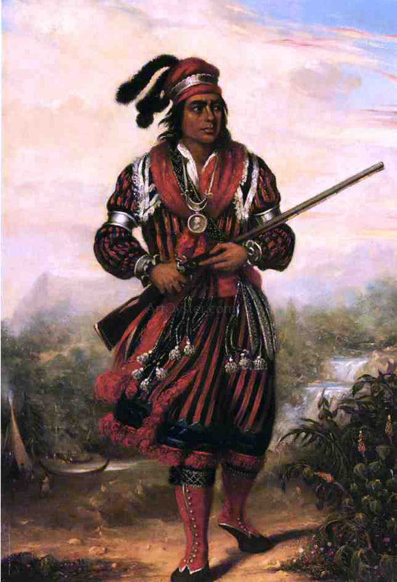  Stuart Westmacott Portrait of a Seminole Chief, North America - Canvas Art Print