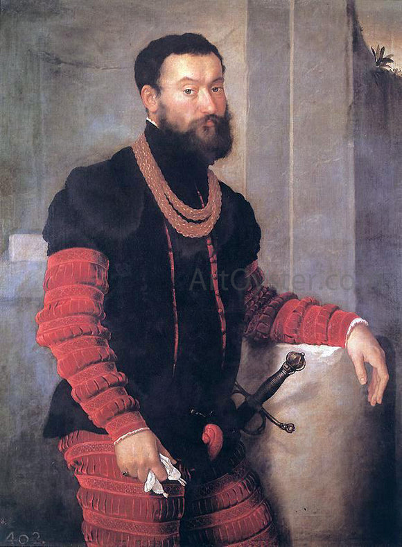  Giovanni Battista Moroni Portrait of a Soldier - Canvas Art Print