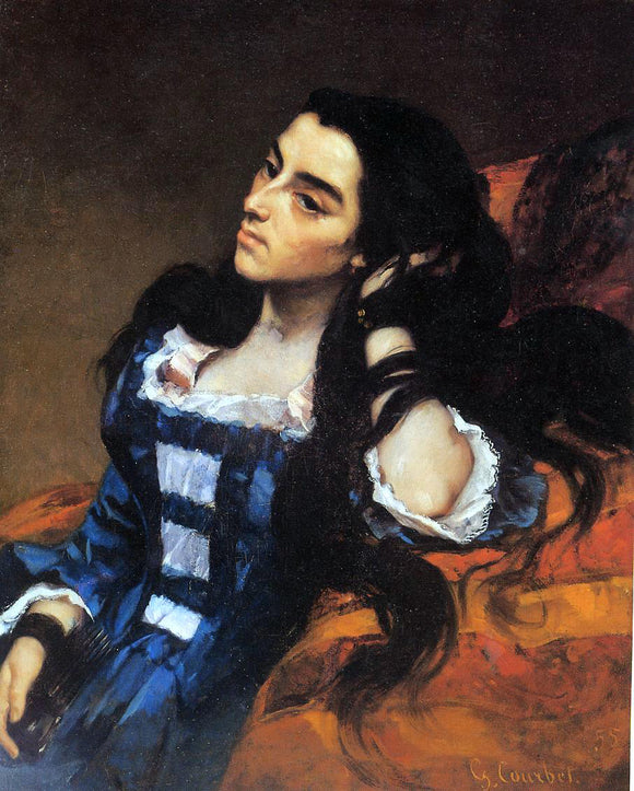  Gustave Courbet Portrait of a Spanish Lady - Canvas Art Print