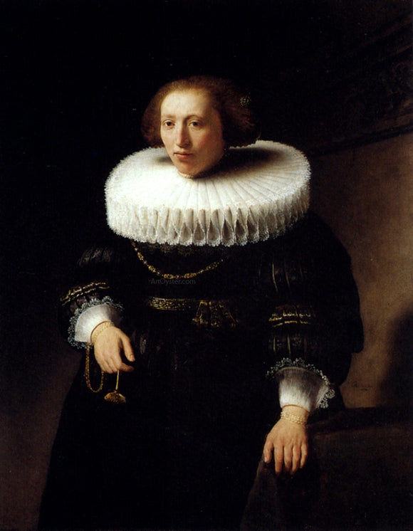  Rembrandt Van Rijn Portrait of a Standing Woman - Canvas Art Print