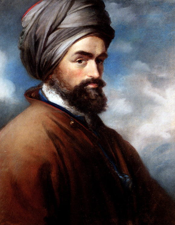 John Russell Portrait of a Turk - Canvas Art Print