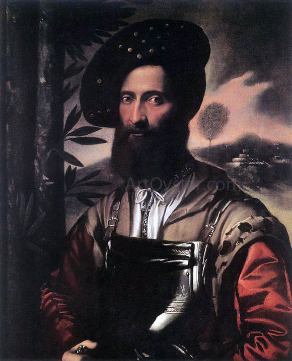  Dosso Dossi Portrait of a Warrior - Canvas Art Print