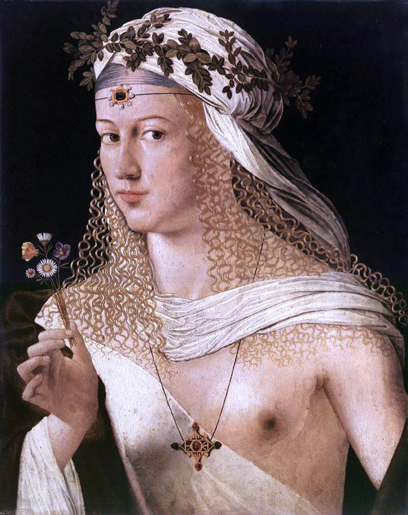  Bartolomeo Veneto Portrait of a Woman - Canvas Art Print