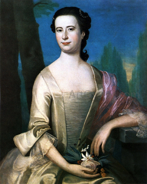  John Singleton Copley Portrait of a Woman - Canvas Art Print