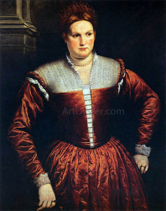  Paris Bordone Portrait of a Woman - Canvas Art Print