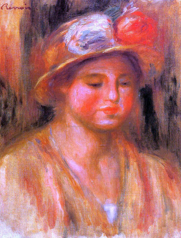  Pierre Auguste Renoir Portrait of a Woman - Canvas Art Print