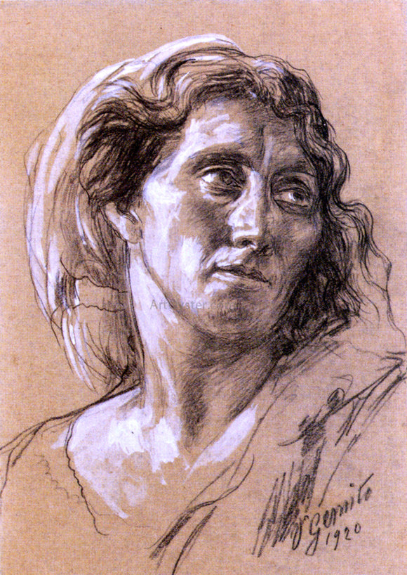  Vincenzo Gemito Portrait of a Woman - Canvas Art Print
