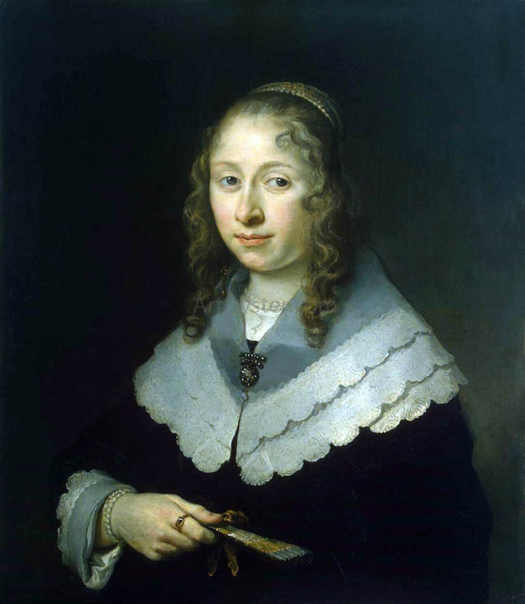  Govert Teunisz Flinck Portrait of a Woman - Canvas Art Print