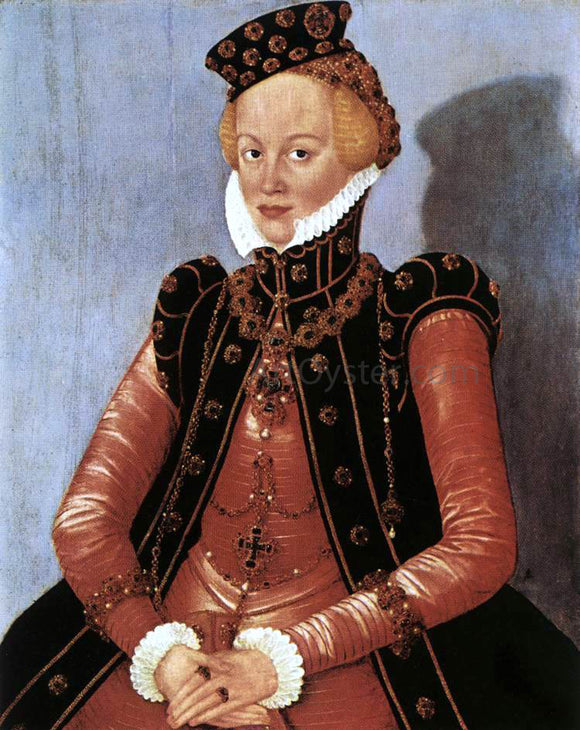  The Younger Lucas Cranach Portrait of a Woman - Canvas Art Print