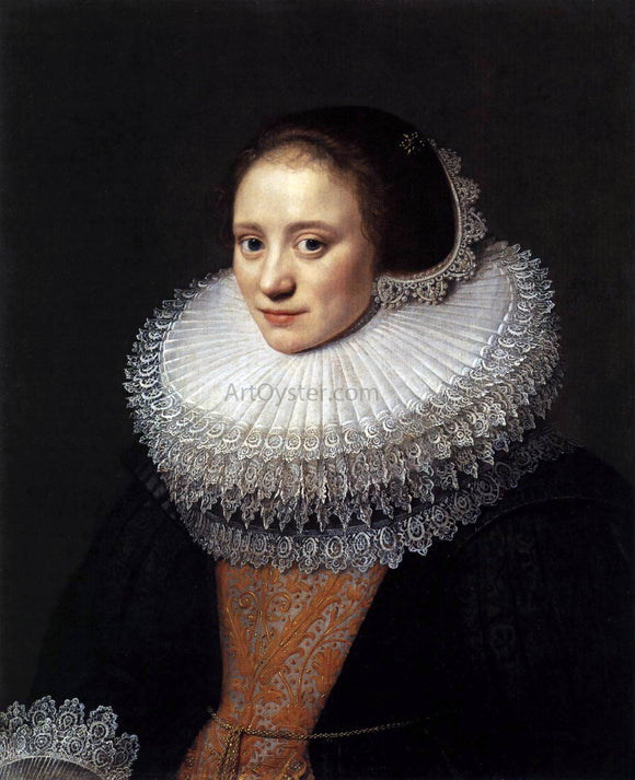  Michiel Jansz. Van Miereveld Portrait of a Woman - Canvas Art Print