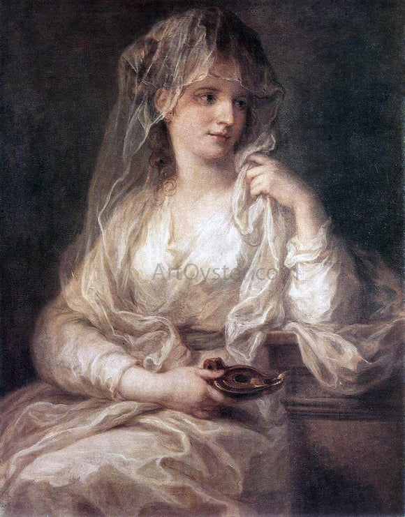  Angelica Kauffmann Portrait of a Woman Dressed as Vestal Virgin - Canvas Art Print