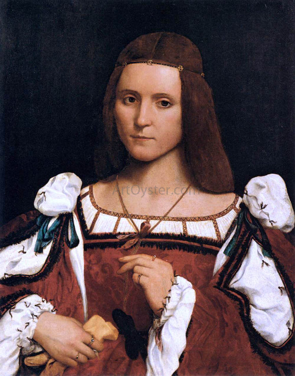  Giovanni Francesco Caroto Portrait of a Woman - Canvas Art Print