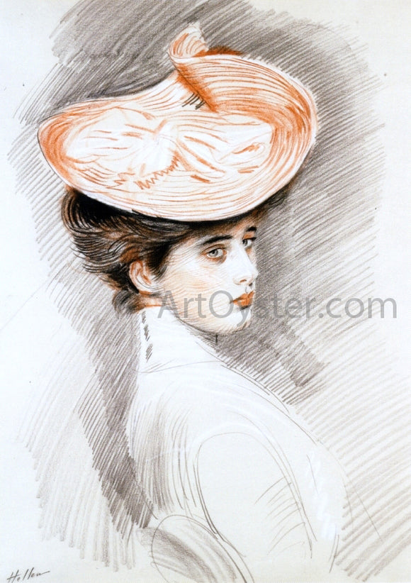  Paul Cesar Helleu Portrait of a Woman, Madame Helleu - Canvas Art Print