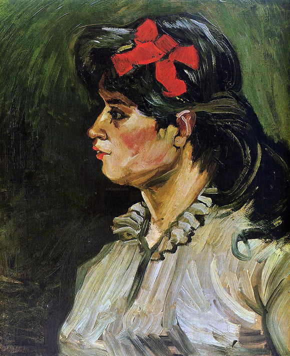  Vincent Van Gogh Portrait of a Woman with a Red Ribbon - Canvas Art Print