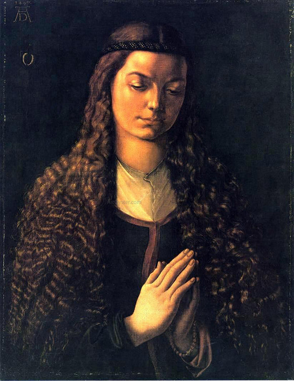  Albrecht Durer Portrait of a Woman with Her Hair Down - Canvas Art Print