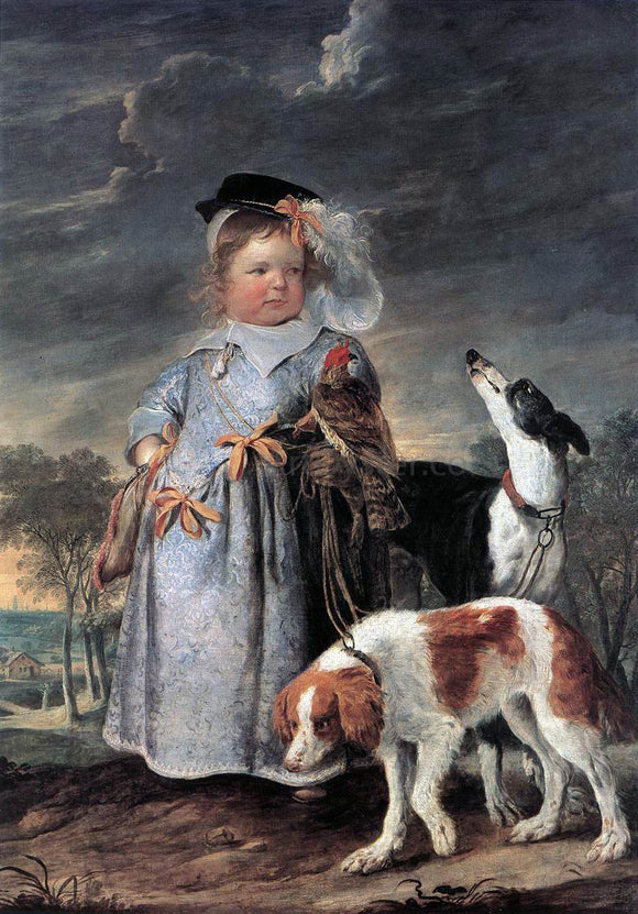  II Erasmus Quellinus Portrait of a Young Boy - Canvas Art Print