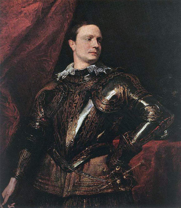  Sir Antony Van Dyck Portrait of a Young General - Canvas Art Print
