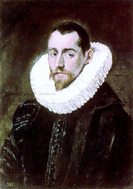  El Greco Portrait of a Young Gentleman - Canvas Art Print