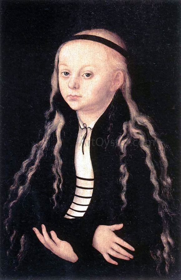  The Elder Lucas Cranach Portrait of a Young Girl - Canvas Art Print