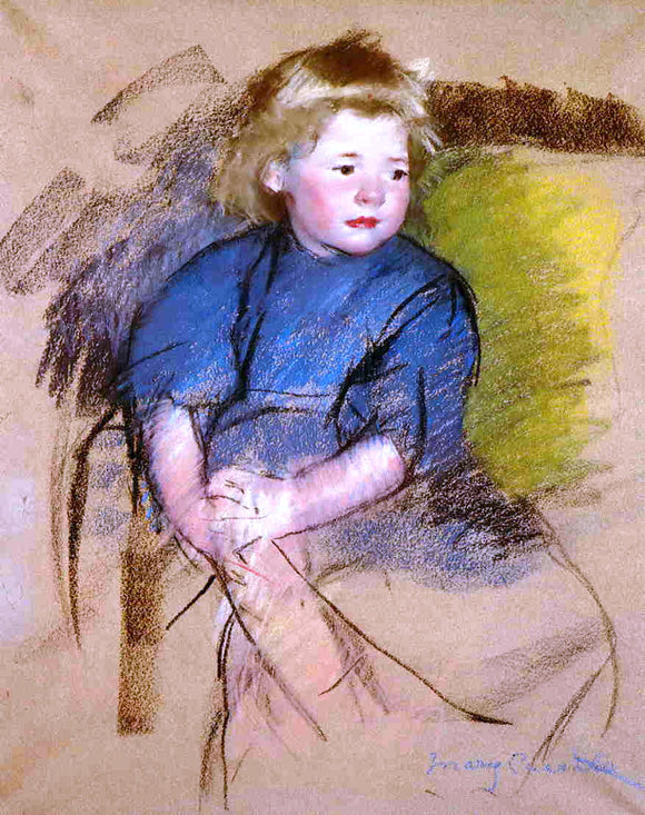  Mary Cassatt Portrait of a Young Girl (Simone) - Canvas Art Print