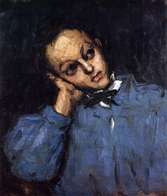  Paul Cezanne Portrait of a Young Man - Canvas Art Print