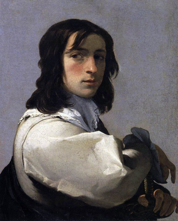  Eustache Le Sueur Portrait of a Young Man - Canvas Art Print
