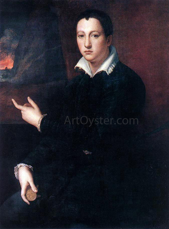  Alessandro Allori Portrait of a Young Man - Canvas Art Print