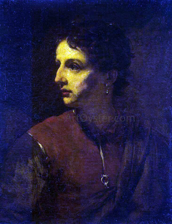  Pietro Novelli Portrait of a Young Man with an Earring - Canvas Art Print
