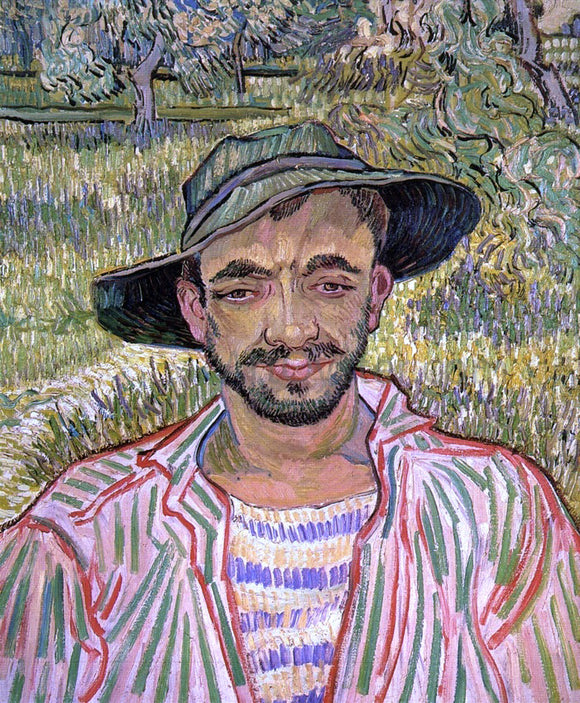  Vincent Van Gogh Portrait of a Young Peasant - Canvas Art Print