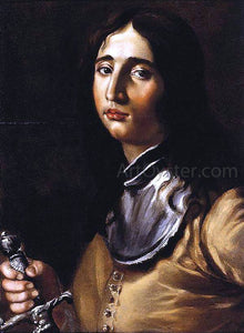  Cesare Dandini Portrait of a Young Soldier with a Lance - Canvas Art Print