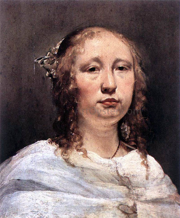  Jan De Bray Portrait of a Young Woman - Canvas Art Print