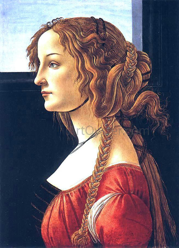  Sandro Botticelli Portrait of a Young Woman - Canvas Art Print