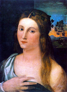  il Palma Jacopo Portrait of a Young Woman - Canvas Art Print