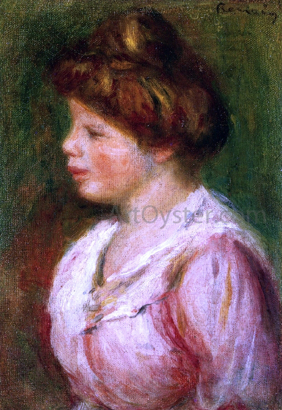  Pierre Auguste Renoir Portrait of a Young Woman - Canvas Art Print