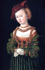  The Elder Lucas Cranach Portrait of a Young Woman - Canvas Art Print