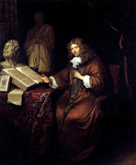  Caspar Netscher Portrait of Abraham van Lennep - Canvas Art Print