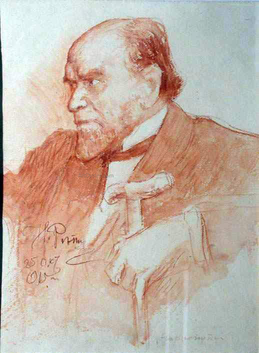  Ilia Efimovich Repin Portrait of Academician A. F. Koni - Canvas Art Print