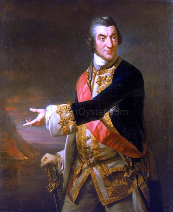  Richard Brompton Portrait of Admiral Sir Charles Saunders - Canvas Art Print