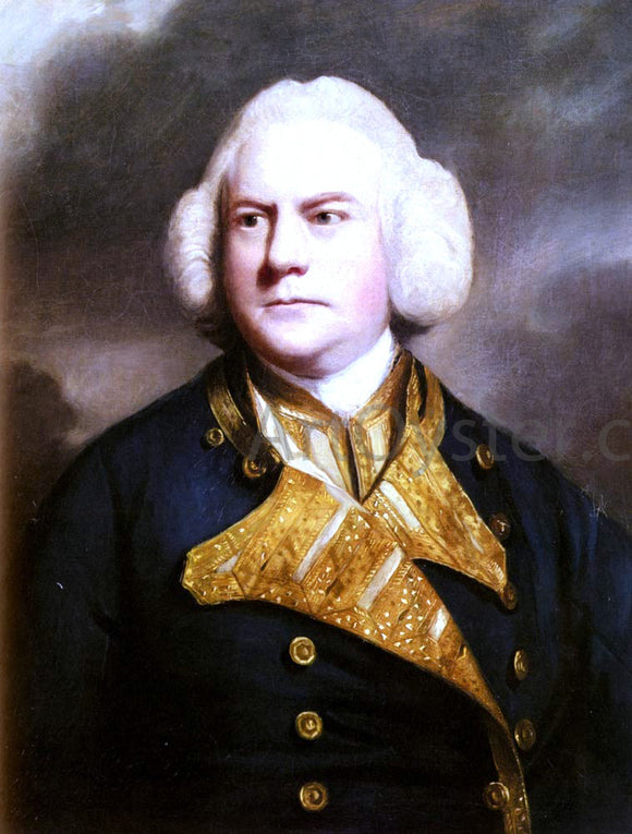  Sir Joshua Reynolds Portrait Of Admiral Thomas Cotes - Canvas Art Print